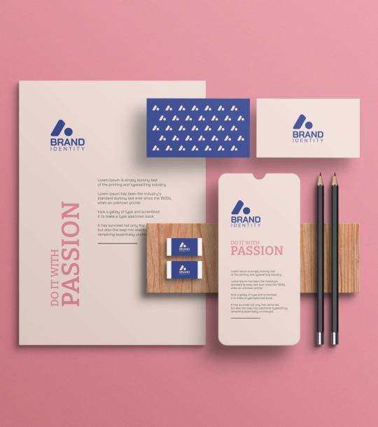 Identity branding stationery mockup